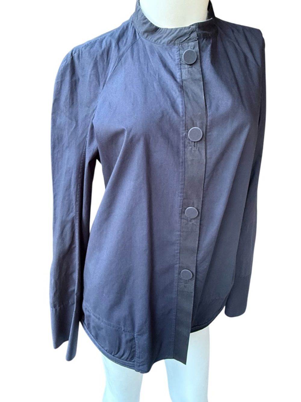 Marni Indigo long sleeve cotton button down shirt sz 44 Italy